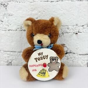 Vintage My Teddy Reminds Me To Plush